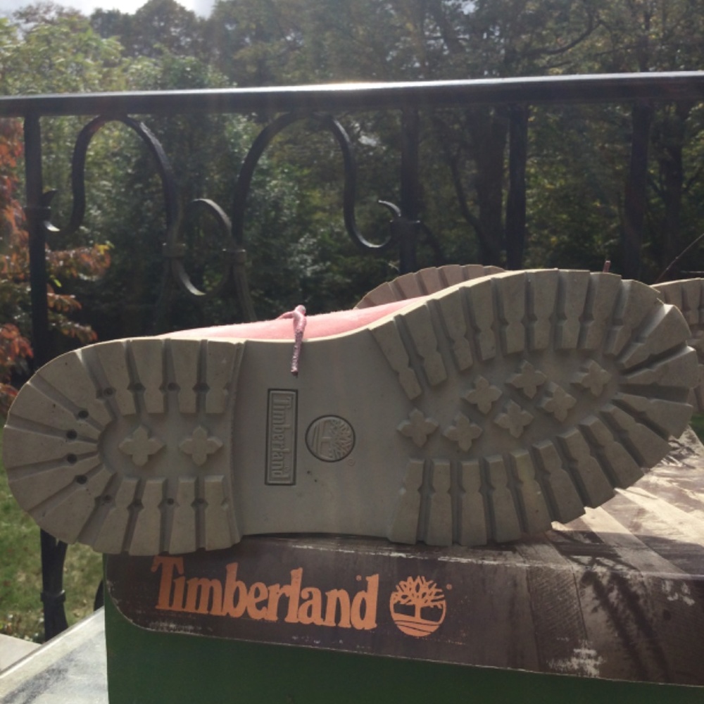 Lt.Pink Timberland Boots Junior Size 6 - Picture 10 of 10